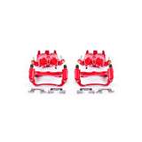 PowerStop S3122A - Power Stop 05-18 Nissan Frontier Front Red Calipers w/Brackets - Pair
