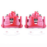 PowerStop S2942E - Power Stop 08-09 Mazda 3 Front Red Calipers w/Brackets - Pair