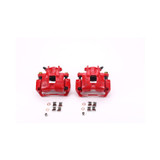 PowerStop S2680 - Power Stop 02-07 Mitsubishi Lancer Front Red Calipers w/Brackets - Pair PowerStop S2680 - Power Stop 02-07 Mitsubishi Lancer Front Red Calipers w/Brackets - Pair