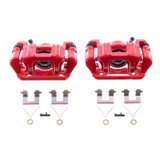 PowerStop S3824 - Power Stop 09-15 Honda Pilot Rear Red Calipers w/Brackets - Pair