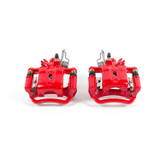 PowerStop S2856 - Power Stop 2001 Infiniti I30 Rear Red Calipers w/Brackets - Pair