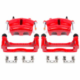 PowerStop S5004A - Power Stop 06-07 Buick Rainier Front Red Calipers w/Brackets - Pair