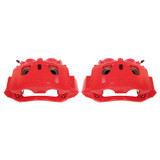 PowerStop S5302 - Power Stop 11-19 Chevrolet Silverado 2500 HD Front Red Calipers w/Brackets - Pair