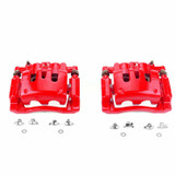 PowerStop S5076 - Power Stop 08-12 Ford F-250 Super Duty Rear Red Calipers w/Brackets - Pair