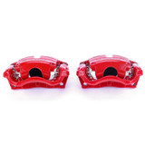 PowerStop S7158 - Power Stop 14-18 Mazda 3 Front Red Calipers w/Brackets - Pair