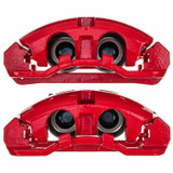 PowerStop S5486 - Power Stop 12-16 Ford F-250 Super Duty Front Red Caliper - Pair