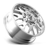 Fuel Wheels DF19208292 - Dually Wheels 20X8.25 FF19D Dually DE19 PO 8 On 200 Polished 142.2 Bore 105 Offset Front Dually Fuel Off Road Wheels