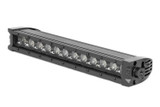 Rough Country 70712BLDRL - 12 Inch Black Series LED Light Bar - Single Row - Cool White DRL