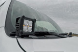Rough Country 70798 - LED Light Kit - Ditch Mount - 2 inch Black Pair - Amber DRL - Toyota 4Runner (10-24)