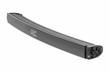 Rough Country 72730BLDRL - 30 Inch Black Series LED Light Bar - Curved - Single Row - Cool White DRL