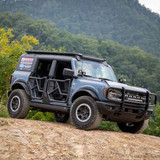 ARIES 1500302 - Ford Bronco 2DR 4DR Smooth Black Aluminum Tubular-Style Front Fender Flares