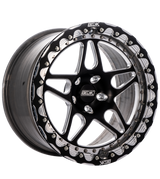 Belak Wheels 15085112S35BS-SBL - 15x8 / 5in BS / 5x112 BP / High Pad / Series 3 Wheel - Single Beadlock
