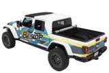 Bestop 19280-35 - EZ-Roll Soft Tonneau Cover For Jeep 2020-2024 Gladiator 5.0 Foot Black Diamond Tailgate Spoiler Not Included