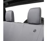 Bestop 29281-09 - Jeep Wrangler Seat Covers For Jeep 2008-2012 Wrangler JK 4 Door Rear Premium Vinyl Fabric Charcoal