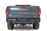 Fab Fours GS23-W5851-1 - Premium Rear Bumper; 2 Stage Black Powder Coated; w/Blind Spot Monitor Mount;