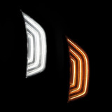 OLM OLME.23005.1 - LED Front Fender Vent Sidemarkers Clear DRL+ Sequential Turn 2018+ Jeep Wrangler