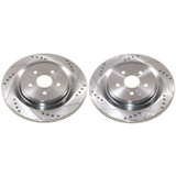 PowerStop JBR1910XPR - Power Stop 20-23 Toyota Highlander Rear Drilled & Slotted Rotor (Pair)