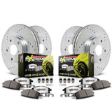 PowerStop K15541DK-26 - Power Stop 13-14 Honda Fit Front and Rear Z26 Street Brake Kit