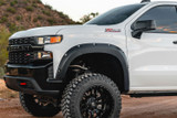 Rough Country F-C11911A-GB8 - Pocket Fender Flares - GB8 Mosaic Black - Chevy Silverado 1500 2WD/4WD (19-21)