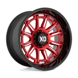 XD Wheels XD86521068918N - Xd865 Phoenix 20X10 Candy Red Milled With Black Lip