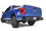 Fab Fours FF21-W5051-B - Premium Rear Bumper; Bare Steel; w/Pre-Drilled Sensor Holes;