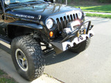 Fab Fours JK07-B1854-B - Hardcore Stubby Winch Front Bumper
