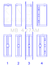 King Engine Bearings MB427AM0.5 - ChevrolET 173 V6 (Size +0.50mm) Main Bearing Set