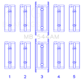 King Engine Bearings MB544AM0.75 - BMW M10B15/18/20 (Size +0.75mm) Main Bearing Set