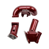 Wehrli WCF100164-RED - 2007.5-2010 LMM Duramax High Flow 3in Y-Bridge Kit- WCFab Red