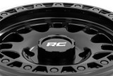Rough Country 82140733 - 82 Series Wheel - One-Piece - Semi Gloss Black - 14x7 - 4x137 - +10mm Rough Country 82140733 - 82 Series Wheel - One-Piece - Semi Gloss Black - 14x7 - 4x137 - +10mm