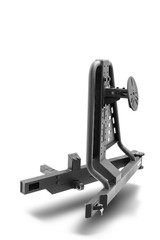 Go Rhino HC200T - Swing-A-Way Hitch Mounted Tire Carrier (Lic. Plate Lights Not Included) - Textured Black