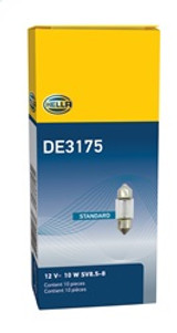 Hella DE3175 - BULB 3175 12V 10W SV8.5-8 T3.25 10X31MM