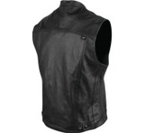 Speed and Strength 889576 - Band Of Brothers Leather Vest Black - Small