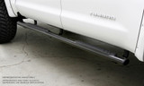 Big Country 104205800 - Truck Accessories  - 4" Fusion Series Side Bars With Mounting Bracket Kit - Textured Black