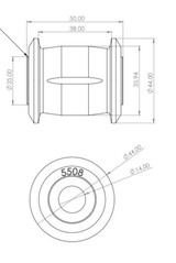 Superpro SPF5508K - Toyota Land Cruiser 300 Series (N/A North America) Rear Panhard Rod Bushing Kit