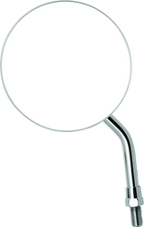 BikeMaster 600800 - 4in Adjustable Round Mirror 10mm - Each - Chrome