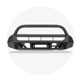Cali Raised LED CR3143 - 16-Up Tacoma Stealth Bumper 32 Inch LED Bar Spot Beam Bumper Light Bar-Blue-Tall 32 Inch Spot Beam with Relocation Mounts Bumper Light Bar Switch No Winch No D-Ring