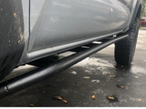 Cali Raised LED CR4070 - Trail Edition Rock Sliders Fits 24-Present Toyota Tacoma - Double Cab Long Bed/Kick Out/Powdercoat