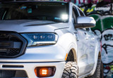 Cali Raised LED CR2918 - 2019-Present Ford Ranger Ditch Mounts 18W 3x2 LED Pods Wiring Harness