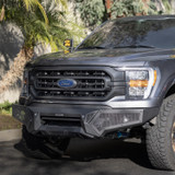 Go Rhino 343981T -  Element Front Bumper with Power Actuated Hide-Away Light Bar Mount - Textured Black