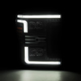 AlphaRex 880325 - 17-19 Ford F-250/350/450 SD NOVA-Series LED Proj Headlights Bk w/Actv Light SeqSig & SBDRL