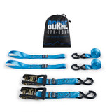 Borne Off-Road BNRTC-TDHD-2BL - Heavy-Duty Ratchet Tie-Down Kit (2-Pack) - Blue Borne Off-Road BNRTC-TDHD-2BL - Heavy-Duty Ratchet Tie-Down Kit (2-Pack) - Blue