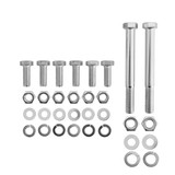 Brothers Trucks ESM6372 - Engine Mount Conversion Kit - Small Block V8 - Black - RWD