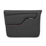 Brothers Trucks QDP0072RED - Custom Sport Door Panels - Black/Red Stitching - Pair