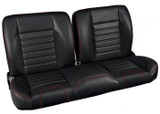 Brothers Trucks QSBNH87RED - Split-Bench Seat - Sport - Black/Red Stitching