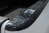 DEE ZEE DZ11993B - Deezee 99-07 Chevrolet Silverado/Sierra Bed Cap Wrap W/Stake Pockets Black-Tread Aluminum 8Ft Bed