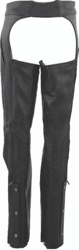 Kuryakyn 094425 - Leather By River Road Plains Leather Chaps Black Womens - Small