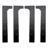 Wehrli WCF25-40-120-FB - Modular Steel Work Bench Leg Kit 40in Tall x .120in Thick - Flat Black