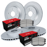 R1 Concepts WDUN2-31074 - Brake Rotor- Carbon Coated with Optimum Oe Pads