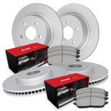 R1 Concepts WDUN2-74004 - Brake Rotor- Carbon Coated with Optimum Oe Pads